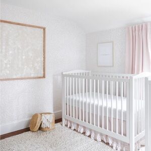 Serena & Lily Nursery Priano Pink Sand Crib Sheet 🌸